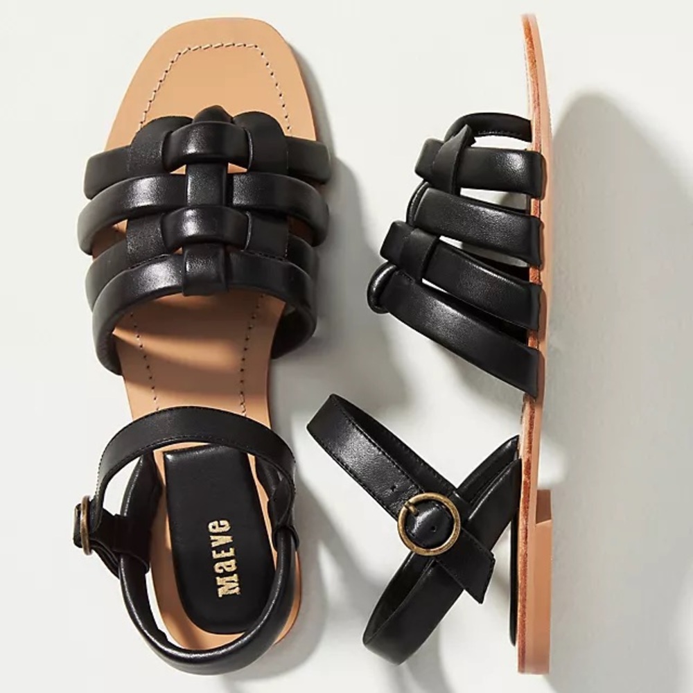 Maeve Woven Puff Sandals